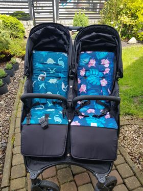 Wkładki od Smyklove w wózku bliźniaczym Valco Baby Snap Duo